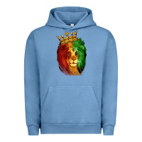 Pigment Pebble Blue Juneteenth Lion King Urban Hoodie - LillyAllenDesigns