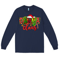 Navy christmas gamma claus Long Sleeve Tee - FaDigitalArtStudio