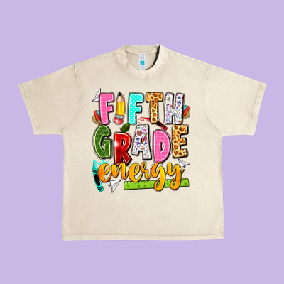 Fifth Grade Energy Urban Heavy Tee Designed By Texasbilliewilder