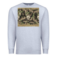 Heather Grey camouflage bull skull Premium Sweatshirt - Jasminsmagicworld