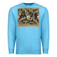Ocean Blue camouflage bull skull Premium Sweatshirt - Jasminsmagicworld
