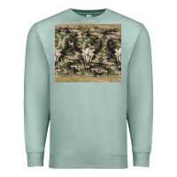 Seafoam camouflage bull skull Premium Sweatshirt - Jasminsmagicworld