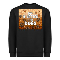 Black life is better with dogs Heavyweight Sweatshirt - MaliasSmallBusiness