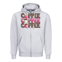 Heather Grey coffee coffee coffee Zipper Hoodie - AdoDesignShop