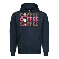 Navy coffee coffee coffee Zipper Hoodie - AdoDesignShop