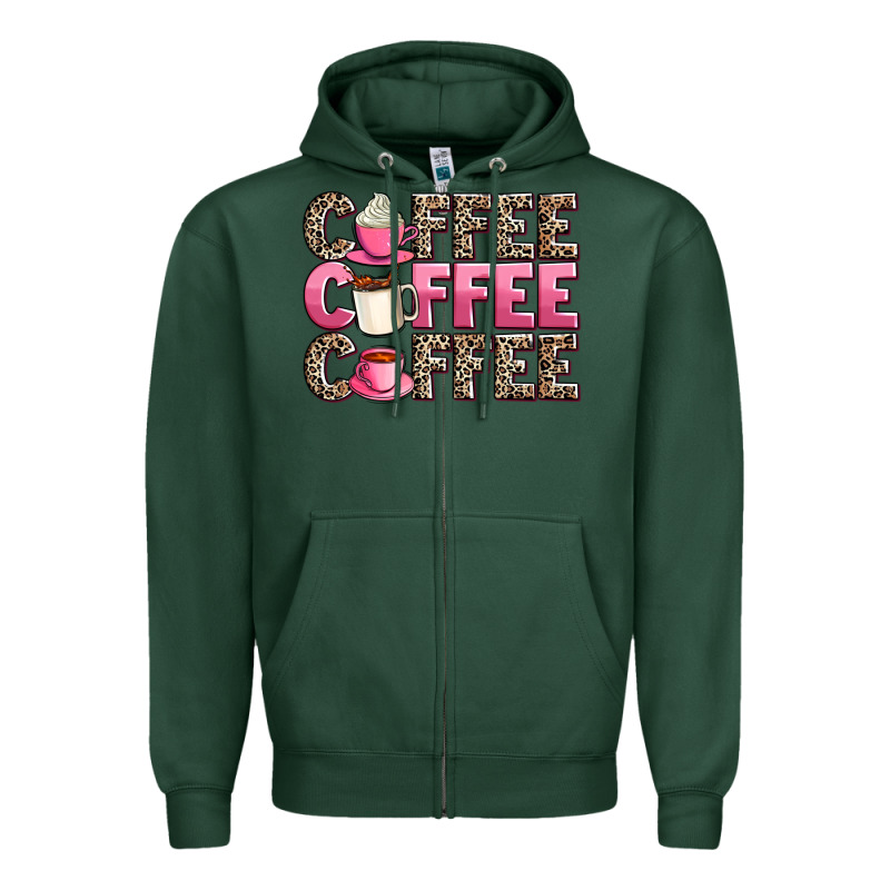 Coffee Coffee Coffee Zipper Hoodie by AdoDesignShop | Teevron