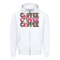 White coffee coffee coffee Zipper Hoodie - AdoDesignShop