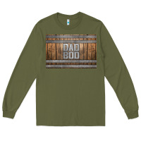 Army Green dad bod whiskey barrel skinny metal can holder Long Sleeve Tee - HRA Design Shop