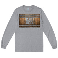 Heather Grey dad bod whiskey barrel skinny metal can holder Long Sleeve Tee - HRA Design Shop