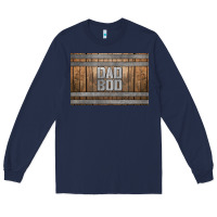 Navy dad bod whiskey barrel skinny metal can holder Long Sleeve Tee - HRA Design Shop