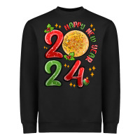 Black happy new year 2024 Heavyweight Sweatshirt - MaliasSmallBusiness