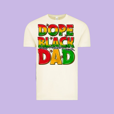 Vintage Tee dope black dad with stars