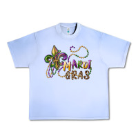Grape Ice mardi gras fleur de lis and beads Urban Heavy Tee - RanaPortraitStore
