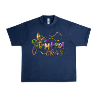 Navy mardi gras fleur de lis and beads Urban Heavy Tee - RanaPortraitStore