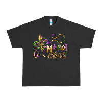 Pigment Black mardi gras fleur de lis and beads Urban Heavy Tee - RanaPortraitStore