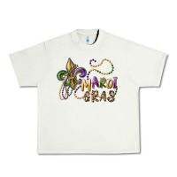 Pistachio mardi gras fleur de lis and beads Urban Heavy Tee - RanaPortraitStore