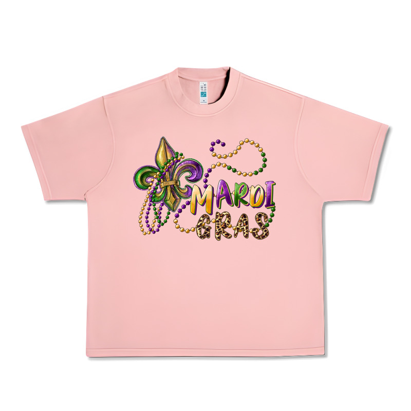 Mardi Gras Fleur De Lis And Beads Urban Heavy Tee by RanaPortraitStore | Teevron