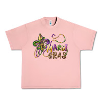 Salmon mardi gras fleur de lis and beads Urban Heavy Tee - RanaPortraitStore