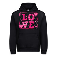 Black Love leopard frame Urban Hoodie - LillyAllenDesigns