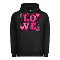 Pigment Black Love leopard frame Urban Hoodie - LillyAllenDesigns