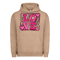 Pigment Burro Love leopard frame Urban Hoodie - LillyAllenDesigns