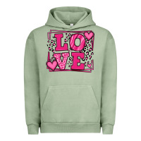 Pigment Oil Green Love leopard frame Urban Hoodie - LillyAllenDesigns
