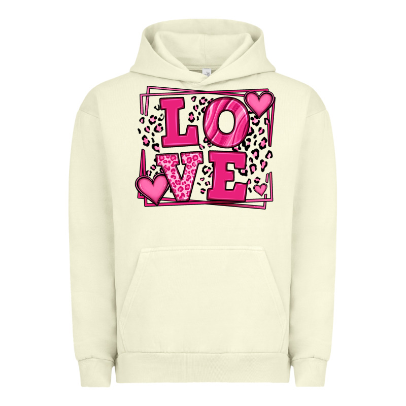 Love Leopard Frame Urban Hoodie by LillyAllenDesigns | Teevron