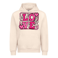 Sandshell Love leopard frame Urban Hoodie - LillyAllenDesigns