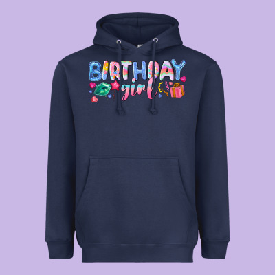 Birthday Girl Heavyweight Hoodie Designed By Nancycooperartshop