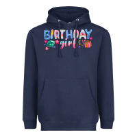 Navy birthday girl Heavyweight Hoodie - NancyCooperArtShop