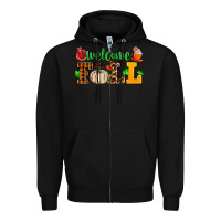 Black welcome fall Zipper Hoodie - AdoDesignShop
