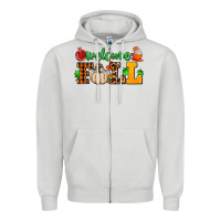 Dove Grey welcome fall Zipper Hoodie - AdoDesignShop