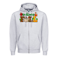 Heather Grey welcome fall Zipper Hoodie - AdoDesignShop