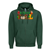 Sports Green welcome fall Zipper Hoodie - AdoDesignShop