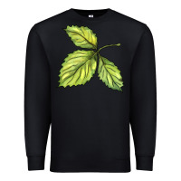 Black green leaf Premium Sweatshirt - BarkalooDesign