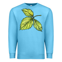 Ocean Blue green leaf Premium Sweatshirt - BarkalooDesign