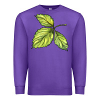 Purple green leaf Premium Sweatshirt - BarkalooDesign