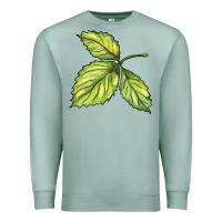 Seafoam green leaf Premium Sweatshirt - BarkalooDesign