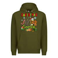 Army Green christmas season Premium Hoodie - MaliasSmallBusiness