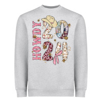 Heather Grey howdy 2024 Heavyweight Sweatshirt - MaliasSmallBusiness