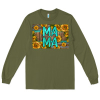 Army Green mama whiskey barrel skinny metal can holder Long Sleeve Tee - HRA Design Shop