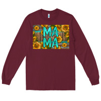 Burgundy mama whiskey barrel skinny metal can holder Long Sleeve Tee - HRA Design Shop