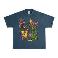 Midnight Navy love fleur de lis Urban Heavy Tee - RanaPortraitStore