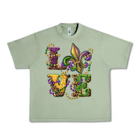 Oil Green love fleur de lis Urban Heavy Tee - RanaPortraitStore