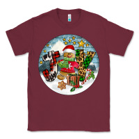 Burgundy Joy gingerbread Classic Tee - FaDigitalArtStudio