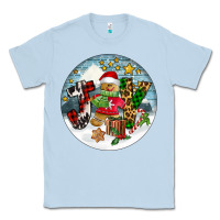 Dusty Blue Joy gingerbread Classic Tee - FaDigitalArtStudio