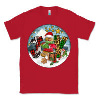 Red Joy gingerbread Classic Tee - FaDigitalArtStudio