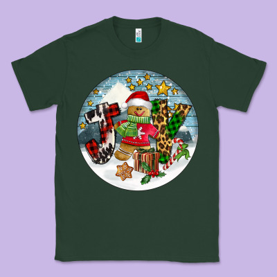Joy Gingerbread Classic Tee Designed By Fadigitalartstudio