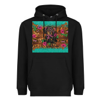 Black dachshund Heavyweight Hoodie - BarkalooDesign