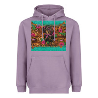 Lavender dachshund Heavyweight Hoodie - BarkalooDesign